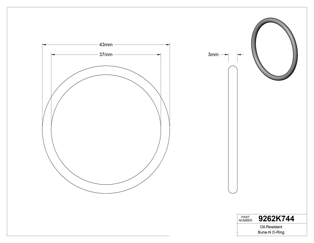 Technical drawing - 9262K744